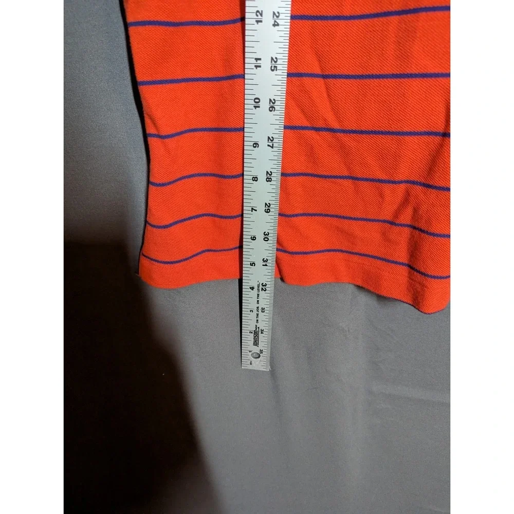 Polo Ralph Lauren Red Striped Polo Shirt Men's L Green Pony Ivy 90's -‎ Y2K VTG